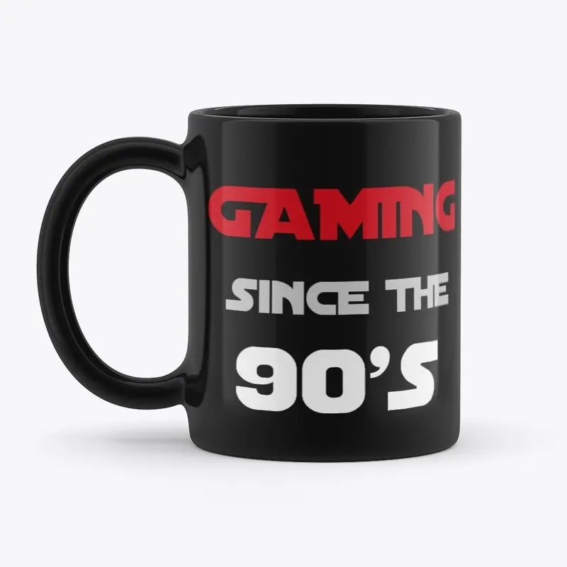 Gaming Since The 90's Mug (BLACK) Retro